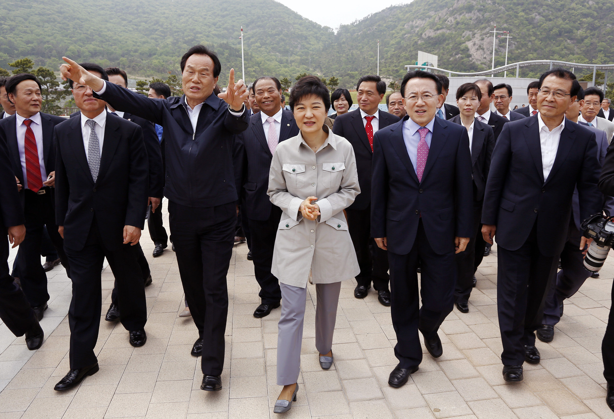 박근혜 비대위원장, 새만금 방조제 방문