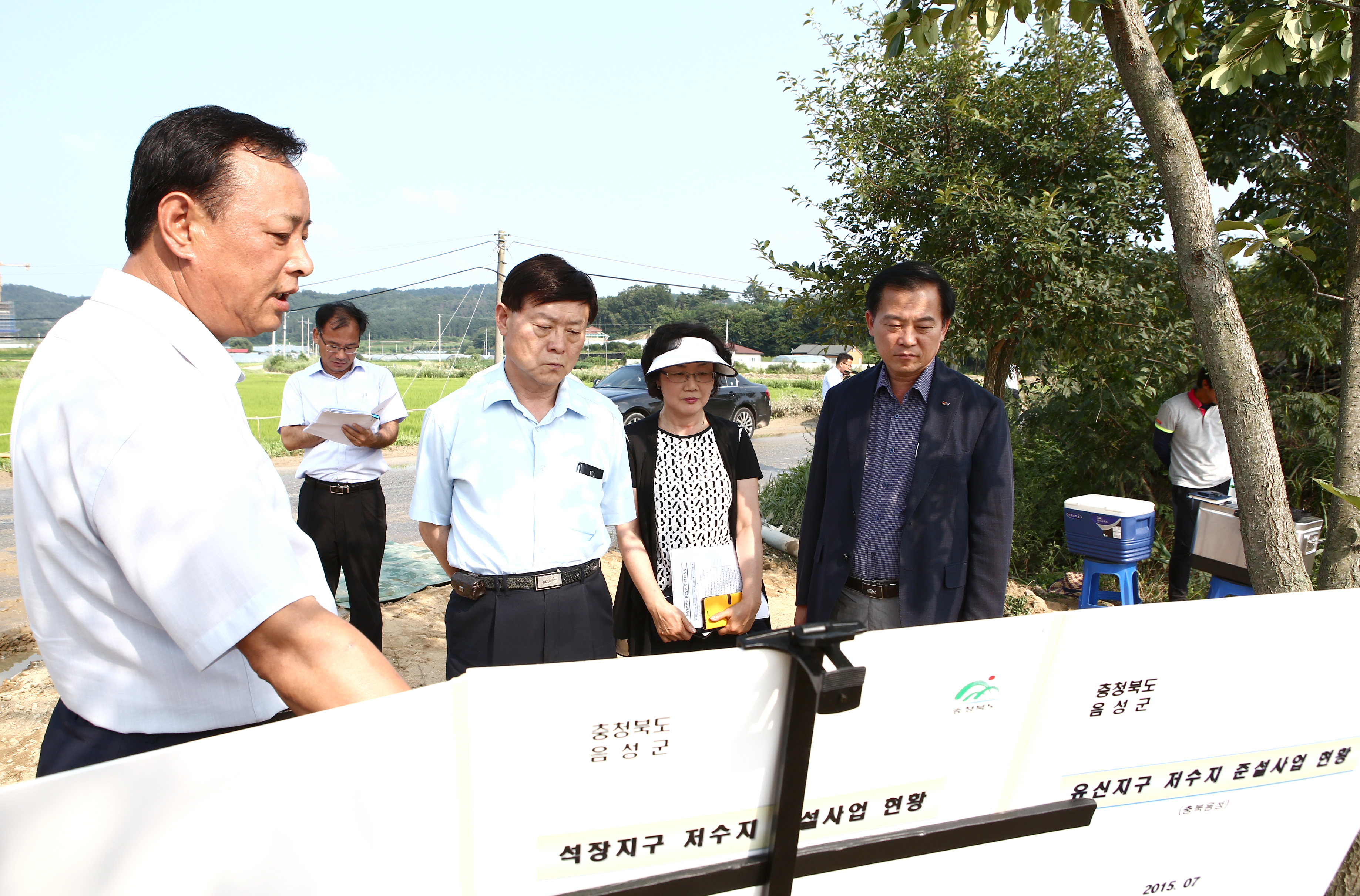 CEO 석장저수지 준설 현장 방문