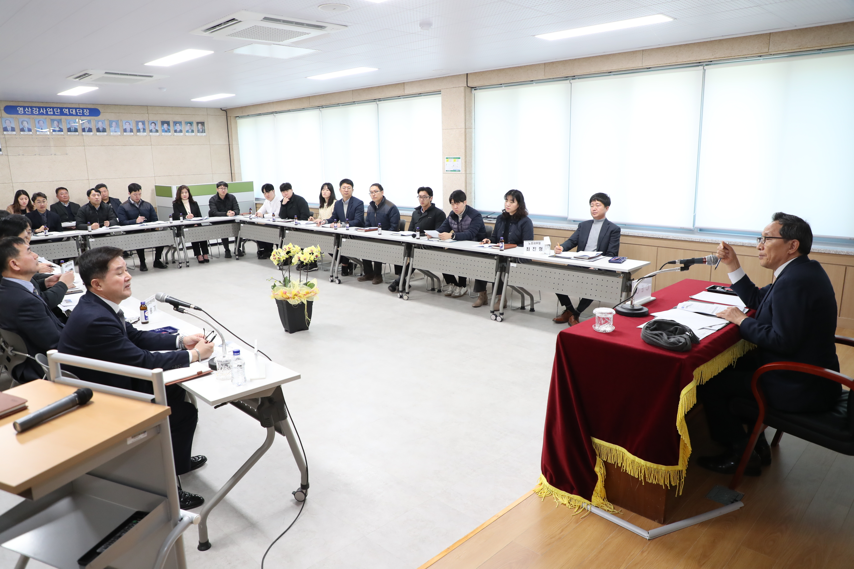 영산강사업단 CEO 업무보고 및 현장방문