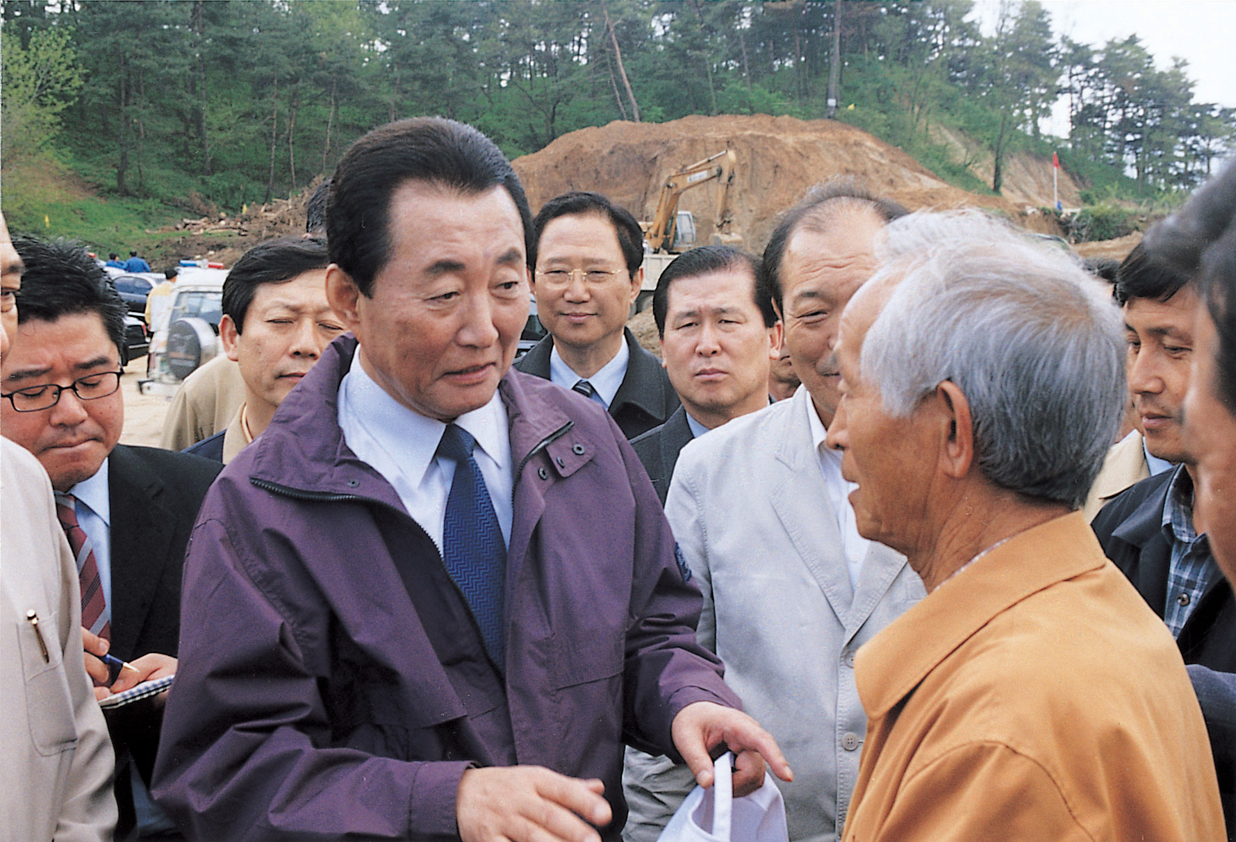 수해현장지구 방문                                 
