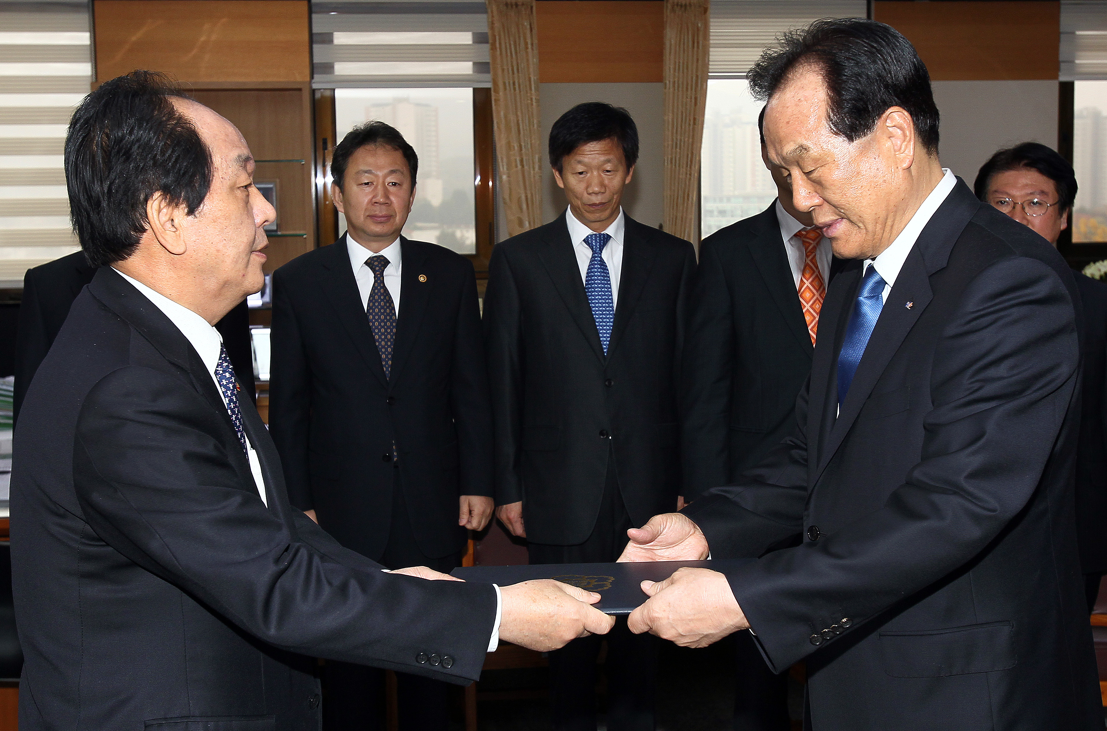 박재순 신임사장 임용장 전수식