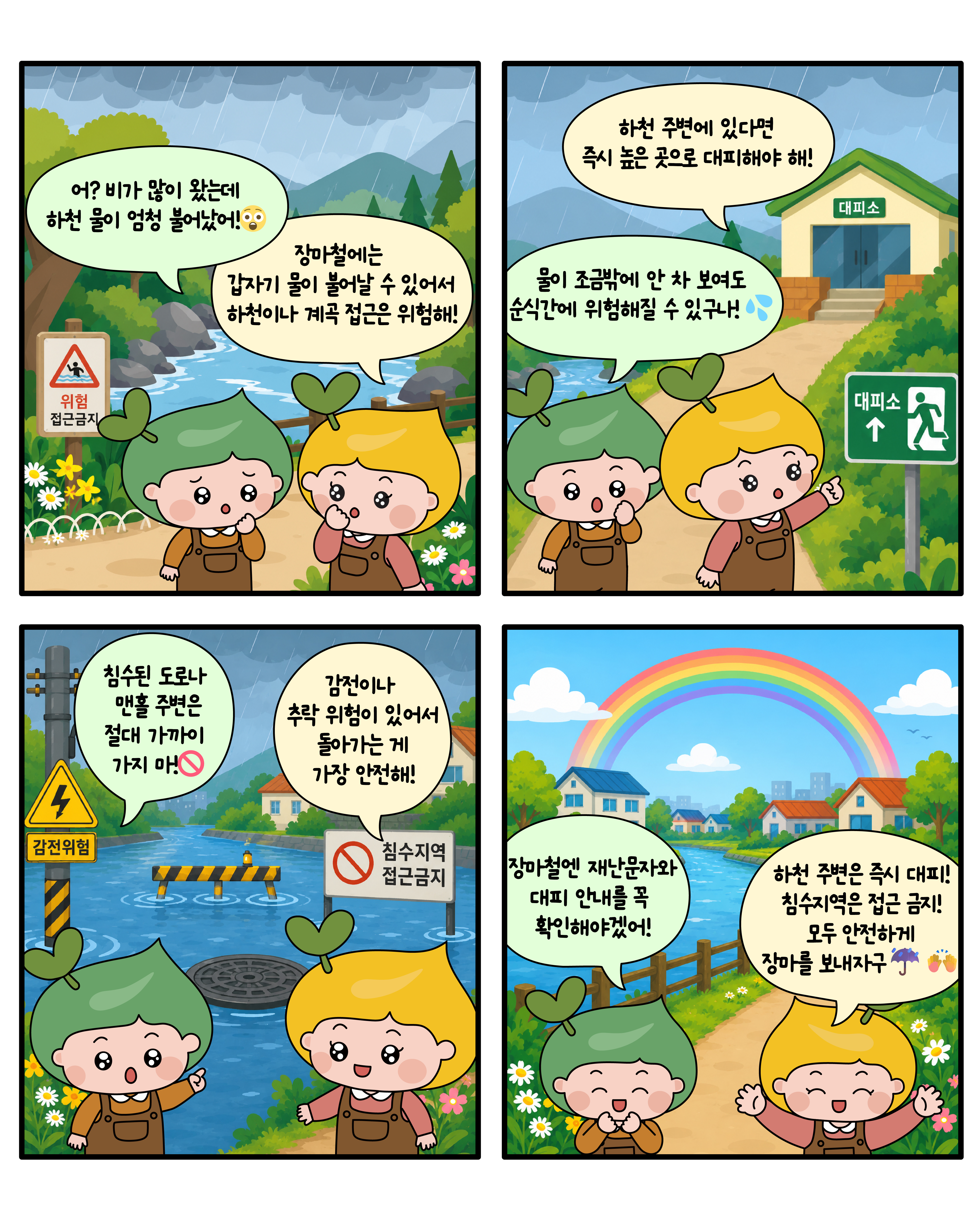 [네컷툰] 장마철 주의사항 썸네일